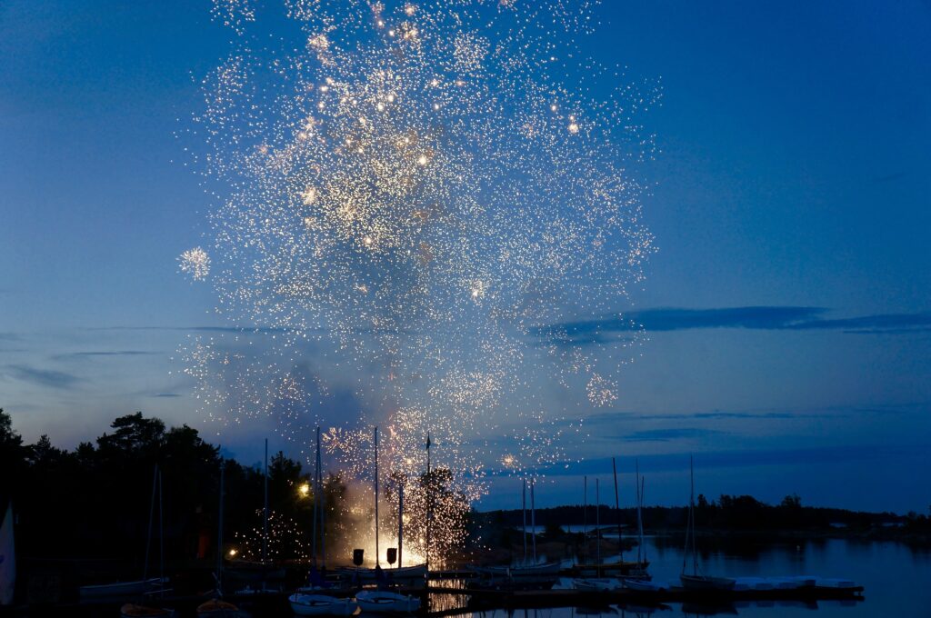Fireworks Near The Port
